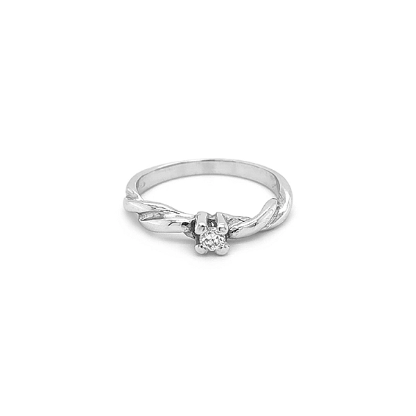 Gold Verlobungsring mit Diamant