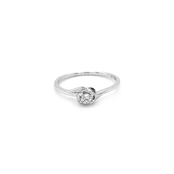 Gold Verlobungsring mit Diamant