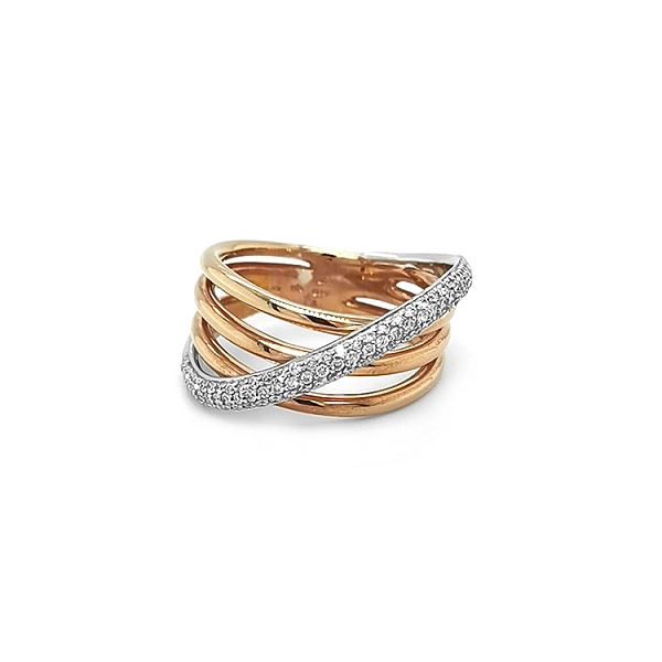 Goldring mit Diamanten