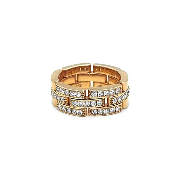 Goldring mit Diamanten