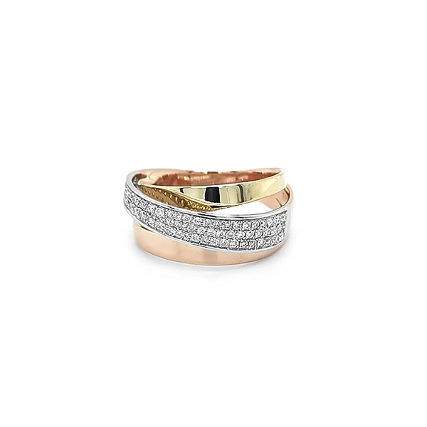 Goldring mit Diamanten