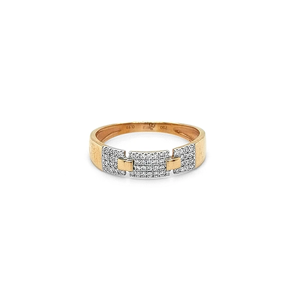 Goldring mit Diamanten