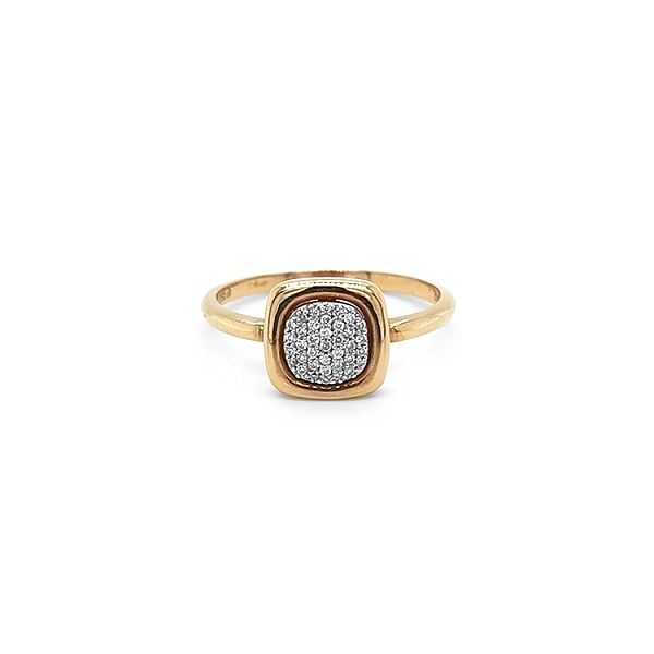 Goldring mit Diamanten