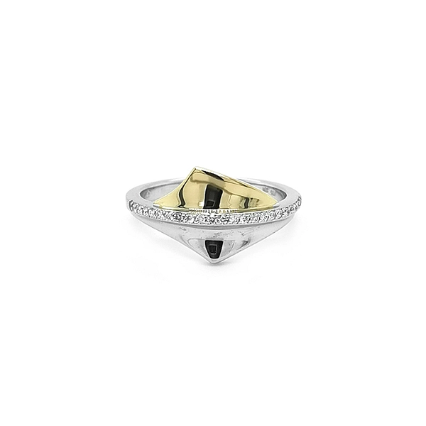 Goldring mit Diamanten