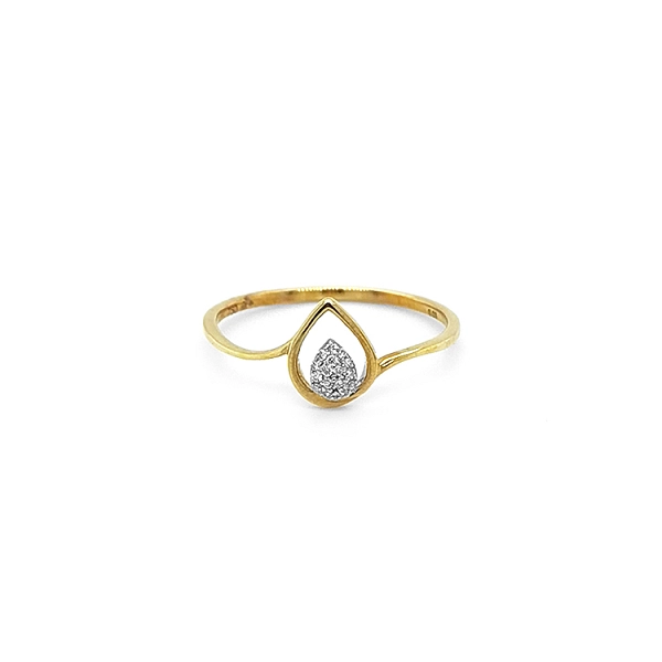 Goldring mit Diamanten