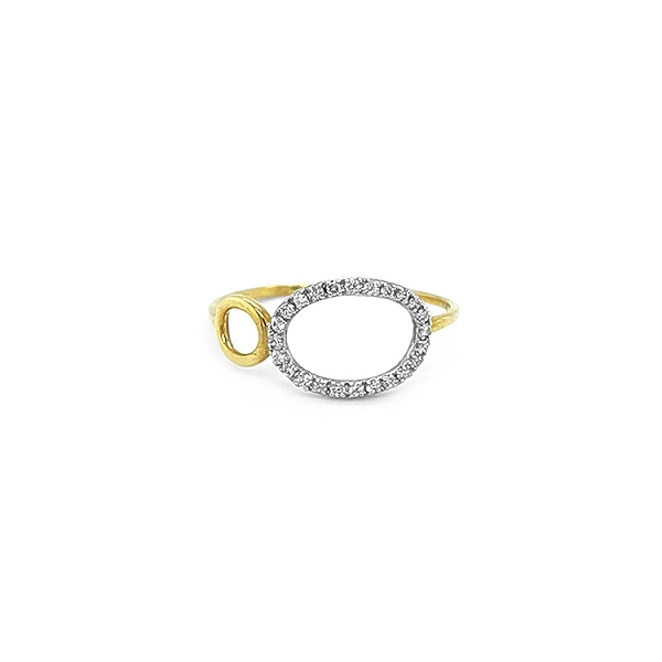 Goldring mit Diamanten