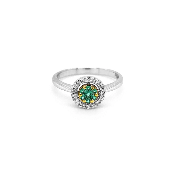 Goldring mit Diamanten
