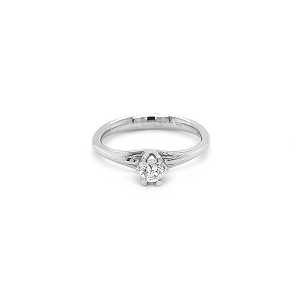 Gold Verlobungsring mit Diamant