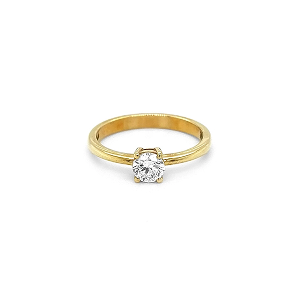 Gold Verlobungsring mit Diamant