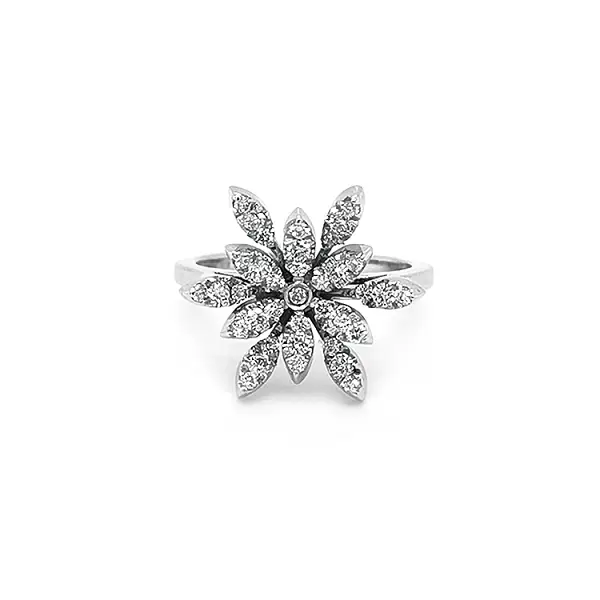 Goldring mit Diamanten