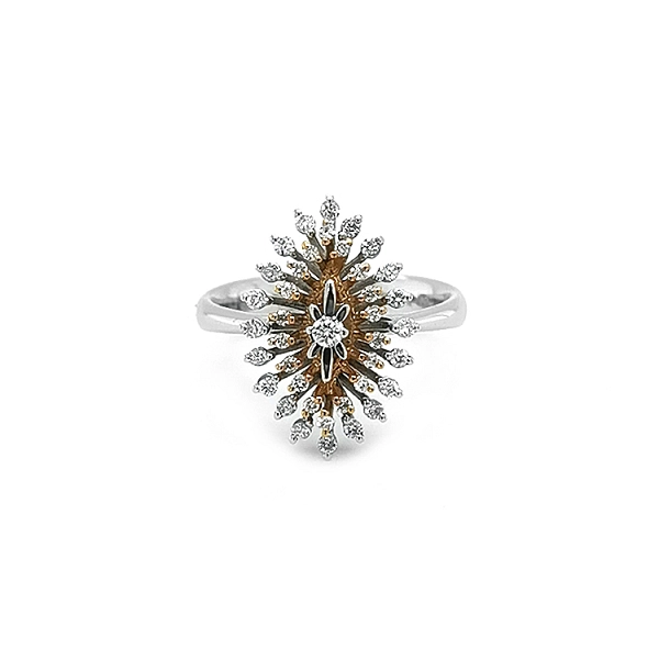 Goldring mit Diamanten