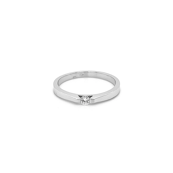 Gold Verlobungsring mit Diamant