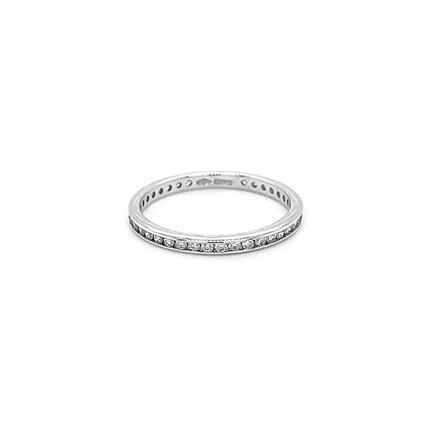 Gold Ewigkeitsring mit Diamanten
