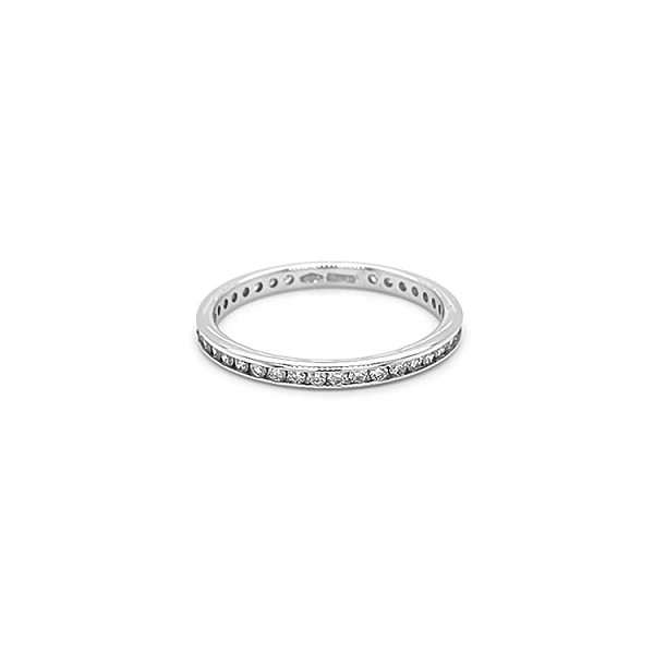 Gold Ewigkeitsring mit Diamanten