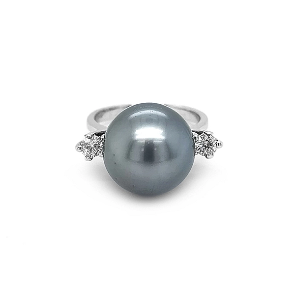 Goldring mit Naturperle