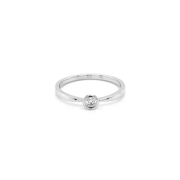 Gold Verlobungsring mit Diamant