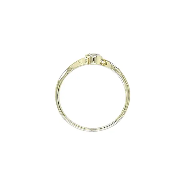 Gold Verlobungsring mit Diamant