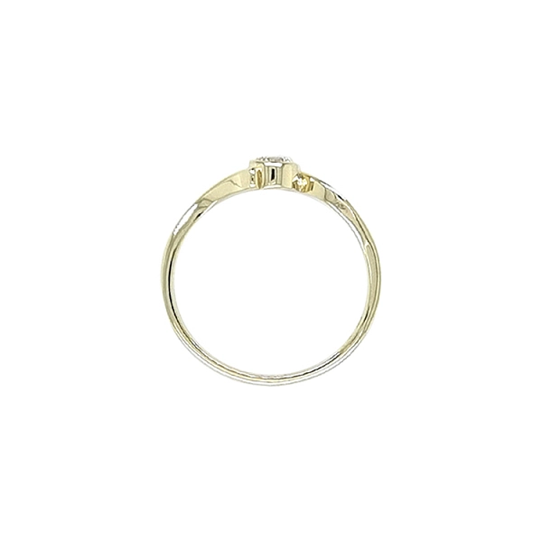Gold Verlobungsring mit Diamant