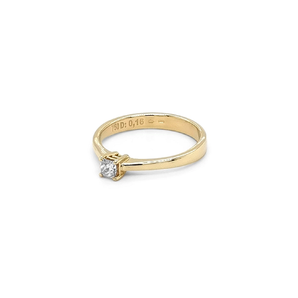 Gold Verlobungsring mit Diamant