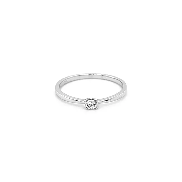 Gold Verlobungsring mit Diamant