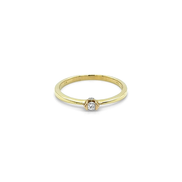 Gold Verlobungsring mit Diamant