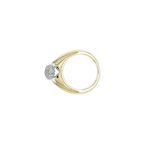 Goldring mit Diamanten