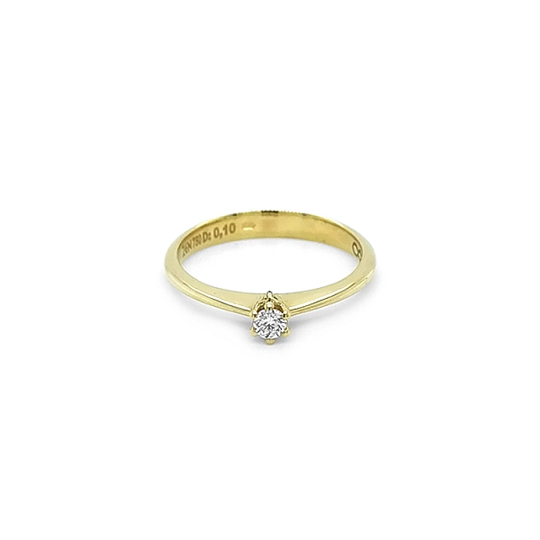 Gold Verlobungsring mit Diamant