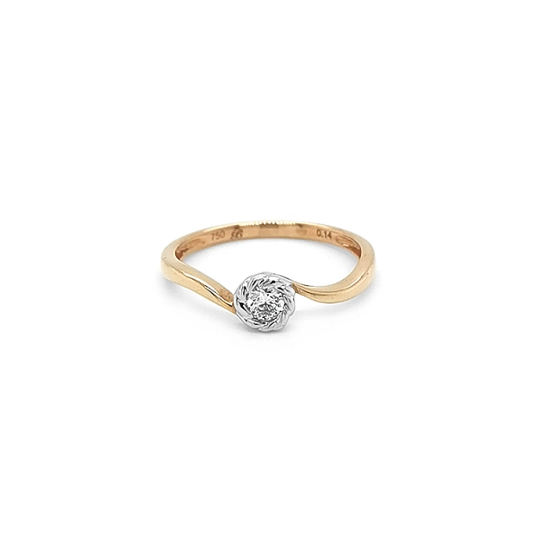 Gold Verlobungsring mit Diamant