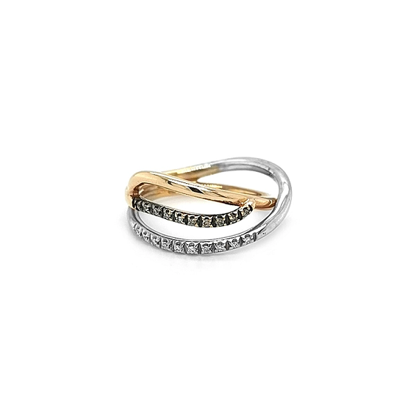 Goldring mit Diamanten