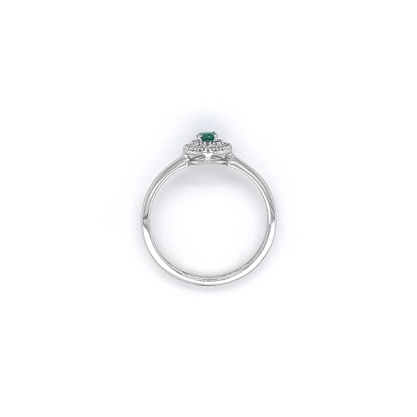 Goldring mit Smaragd und Diamanten