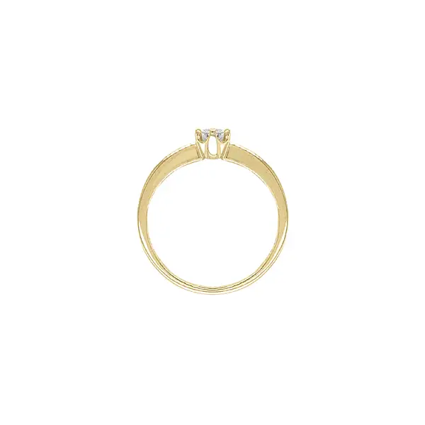 Verlobungsring aus Gold mit Diamant