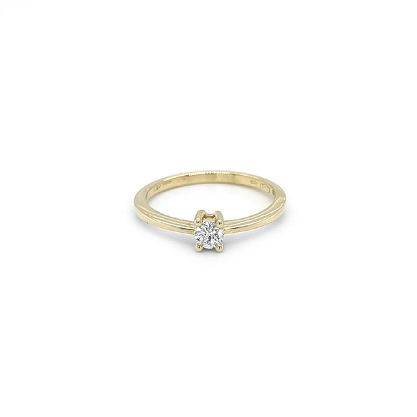 Gold Verlobungsring mit Diamant