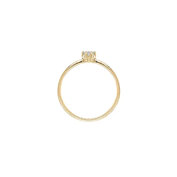 Verlobungsring aus Gold mit Diamant