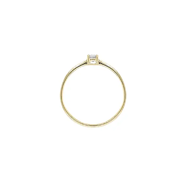 Gold Verlobungsring mit Diamant