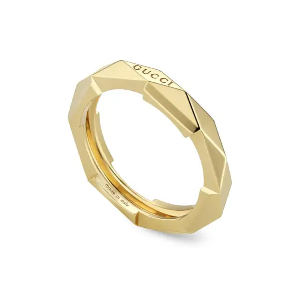 Goldfarbener Gucci-Ring Link to Love YBC662177001014