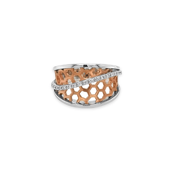 Goldring mit Diamanten
