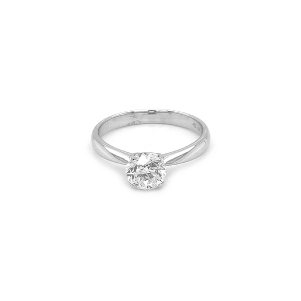 Verlobungsring aus Gold mit Diamant