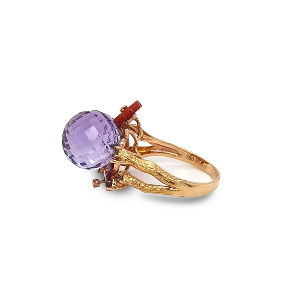 Goldring Halbedelsteine und Diamanten