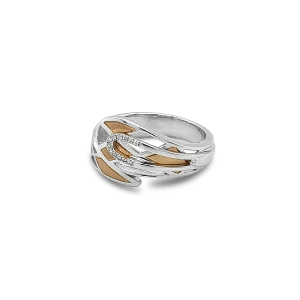 Goldring mit Diamanten