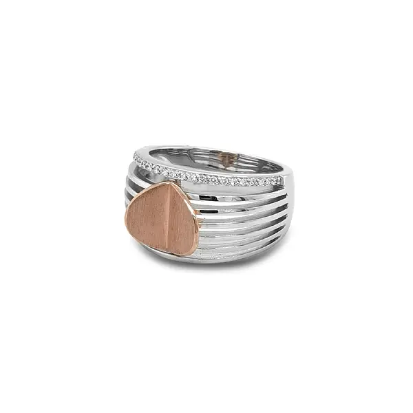 Goldring mit Diamanten