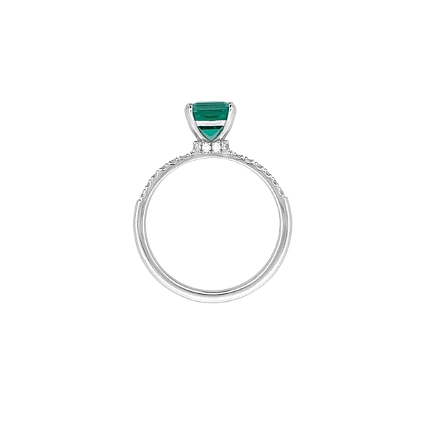 Goldring mit Smaragd und Diamanten