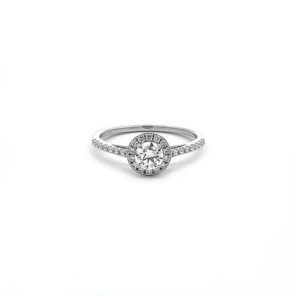 Verlobungsring aus Gold mit Diamanten