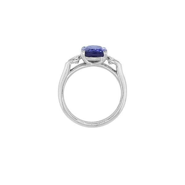 Goldring mit Tansanit und Diamanten