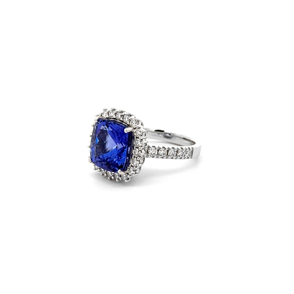 Diamantring mit Tansanit