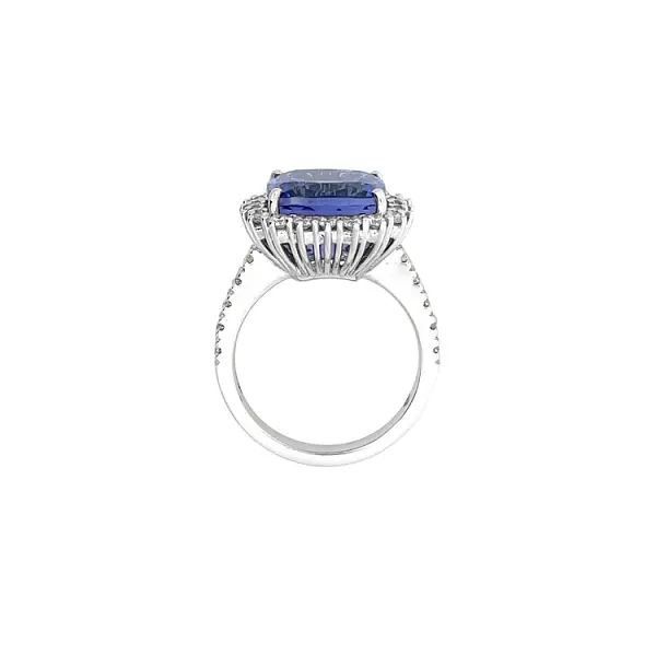 Diamantring mit Tansanit
