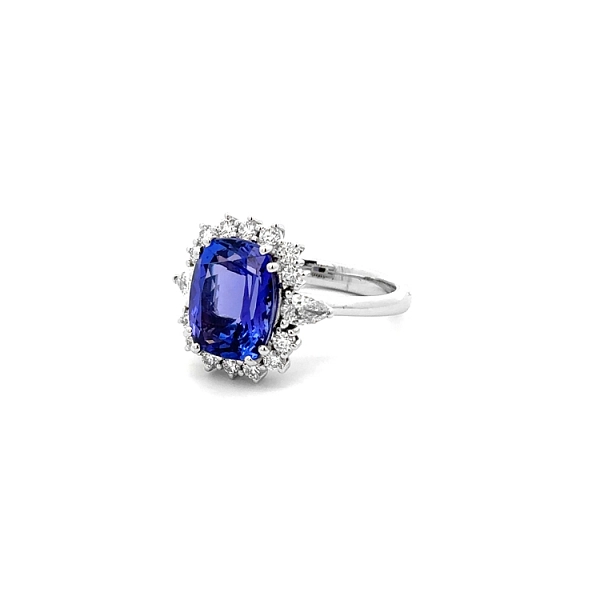 Diamantring mit Tansanit