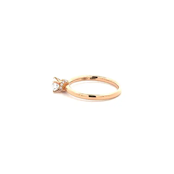 Gold Verlobungsring mit Diamant