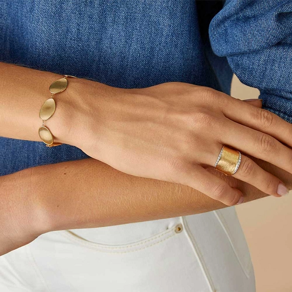 Gold Marco Bicego Lunaria AB551 B YW Q6 Ring