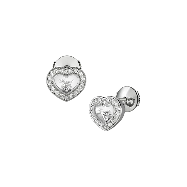 Gold-Ohrringe Chopard Happy Diamonds 83A054-1201