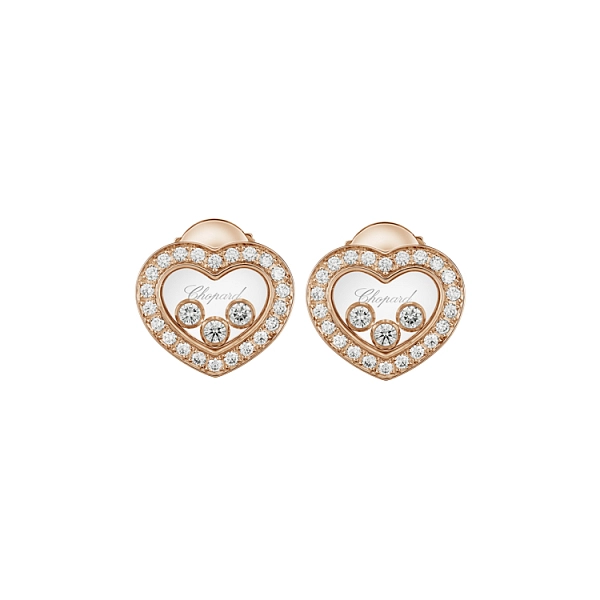 Gold-Ohrringe Chopard Happy Diamonds 83A611-5201